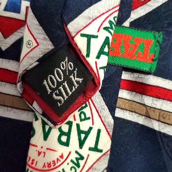 Tabasco Aztec Print Career Silk Tie - Picture 6 of 6